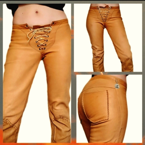 Vintage custom deerskin leather pants